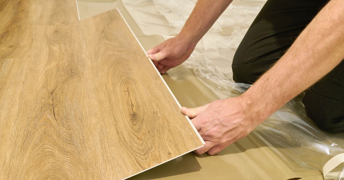 man lifting the brown vinyl man lifting the brown vinyl