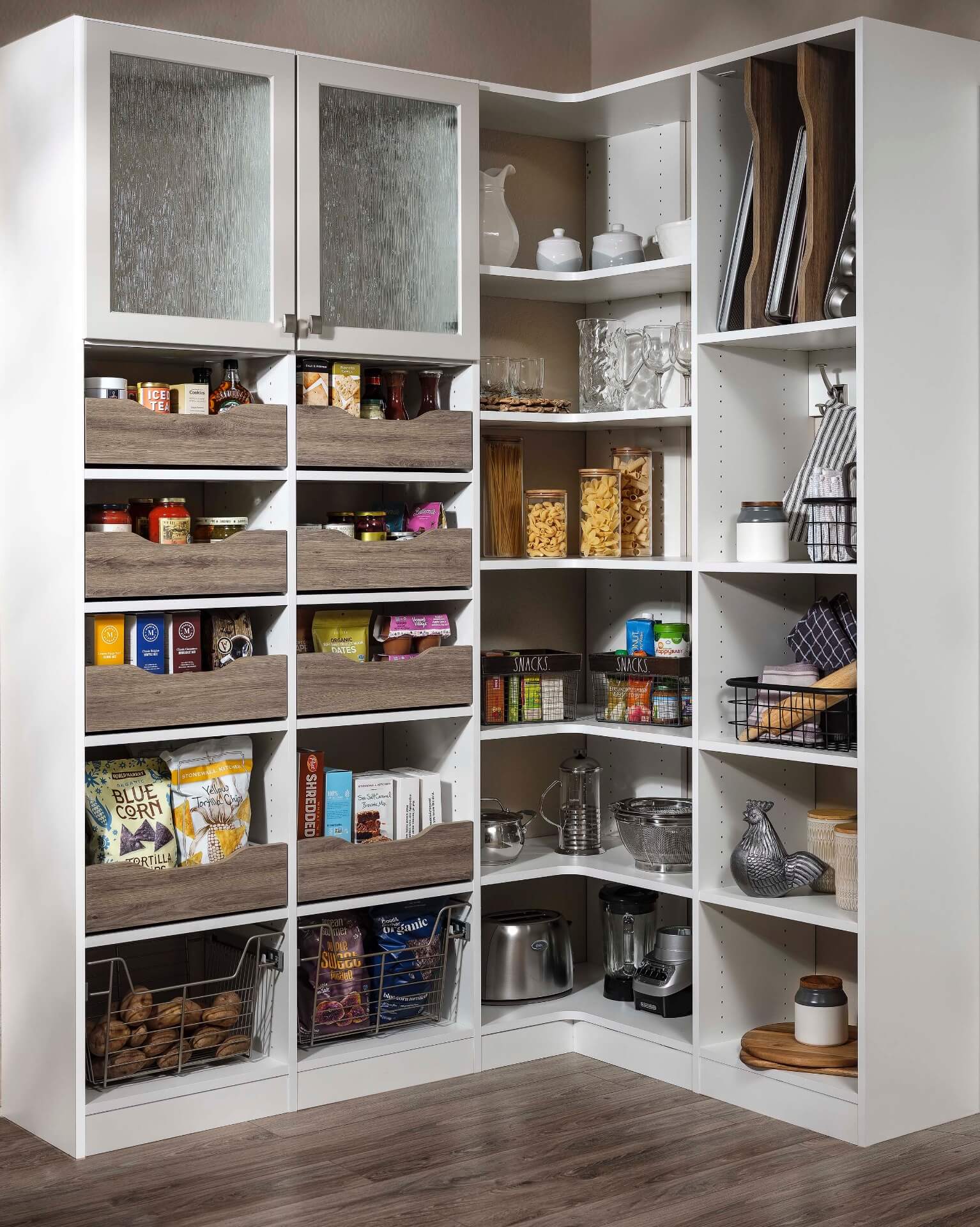 White Drift & Vintage Pantry - Nieman Storage Solutions