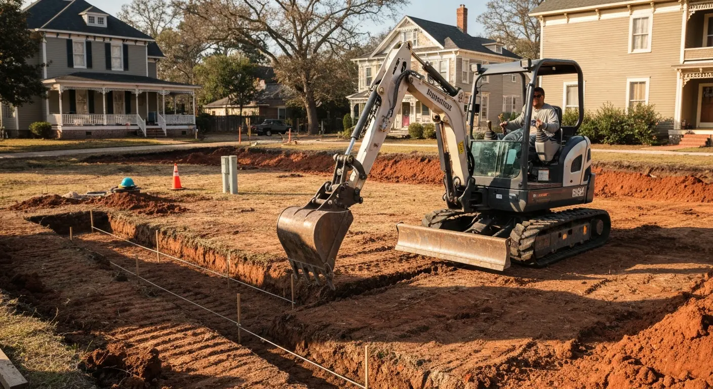 Mini excavator rental