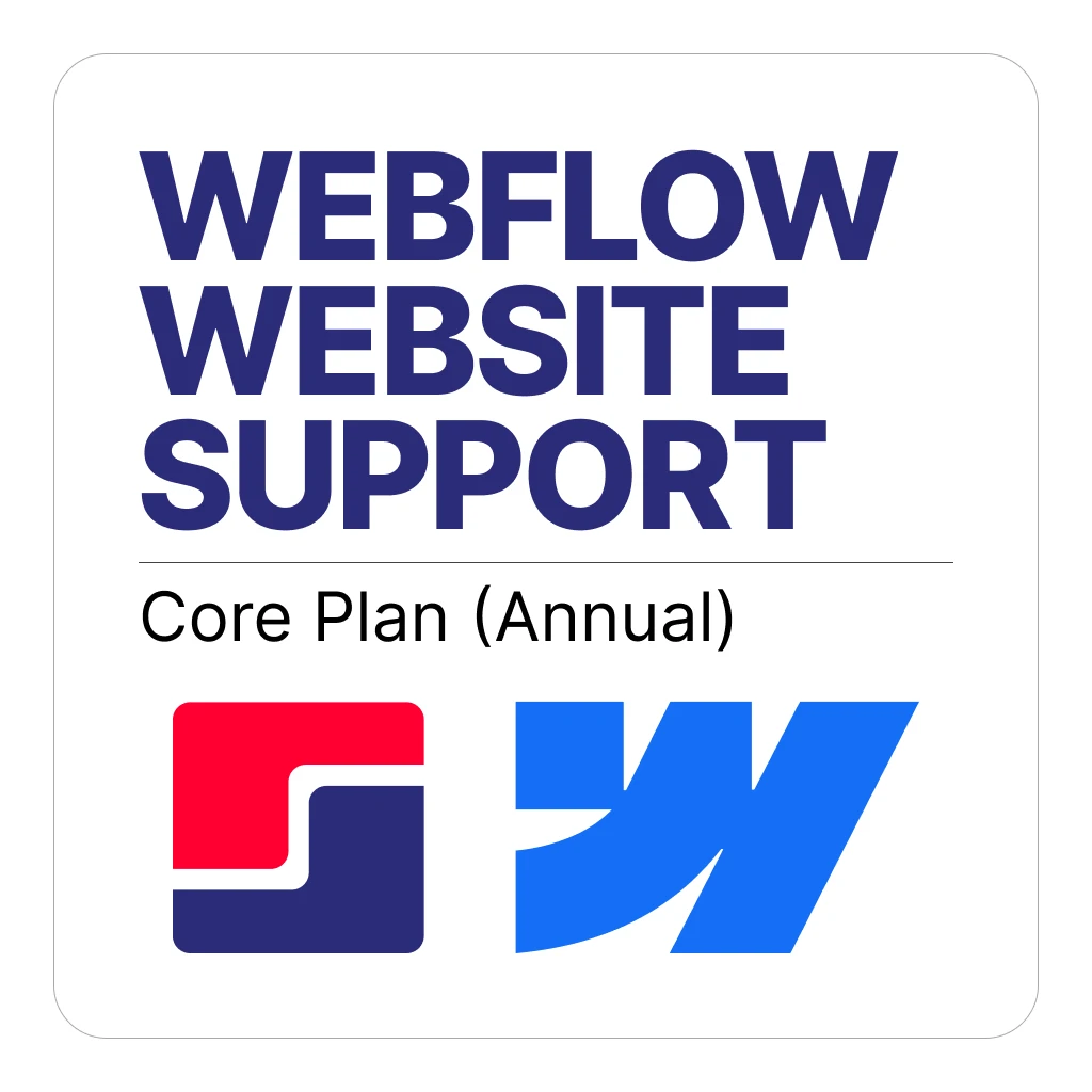 Webflow Website Support Plan: Core (Annual)