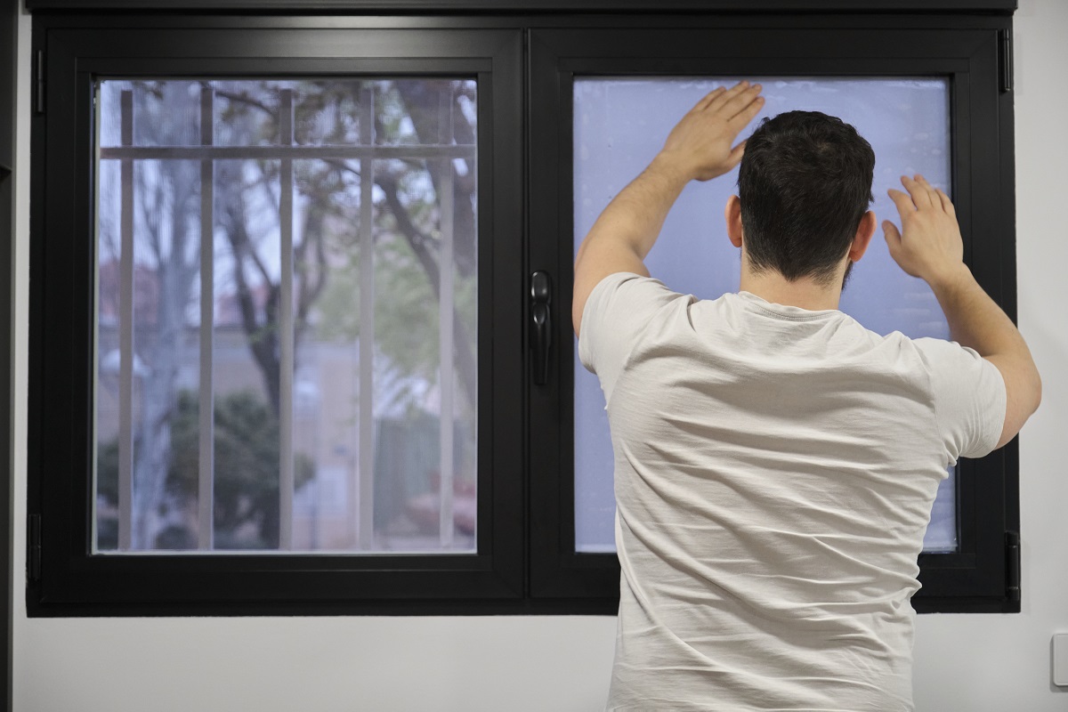 Installing Window tint to protect from UV Installing Window tint to protect from UV