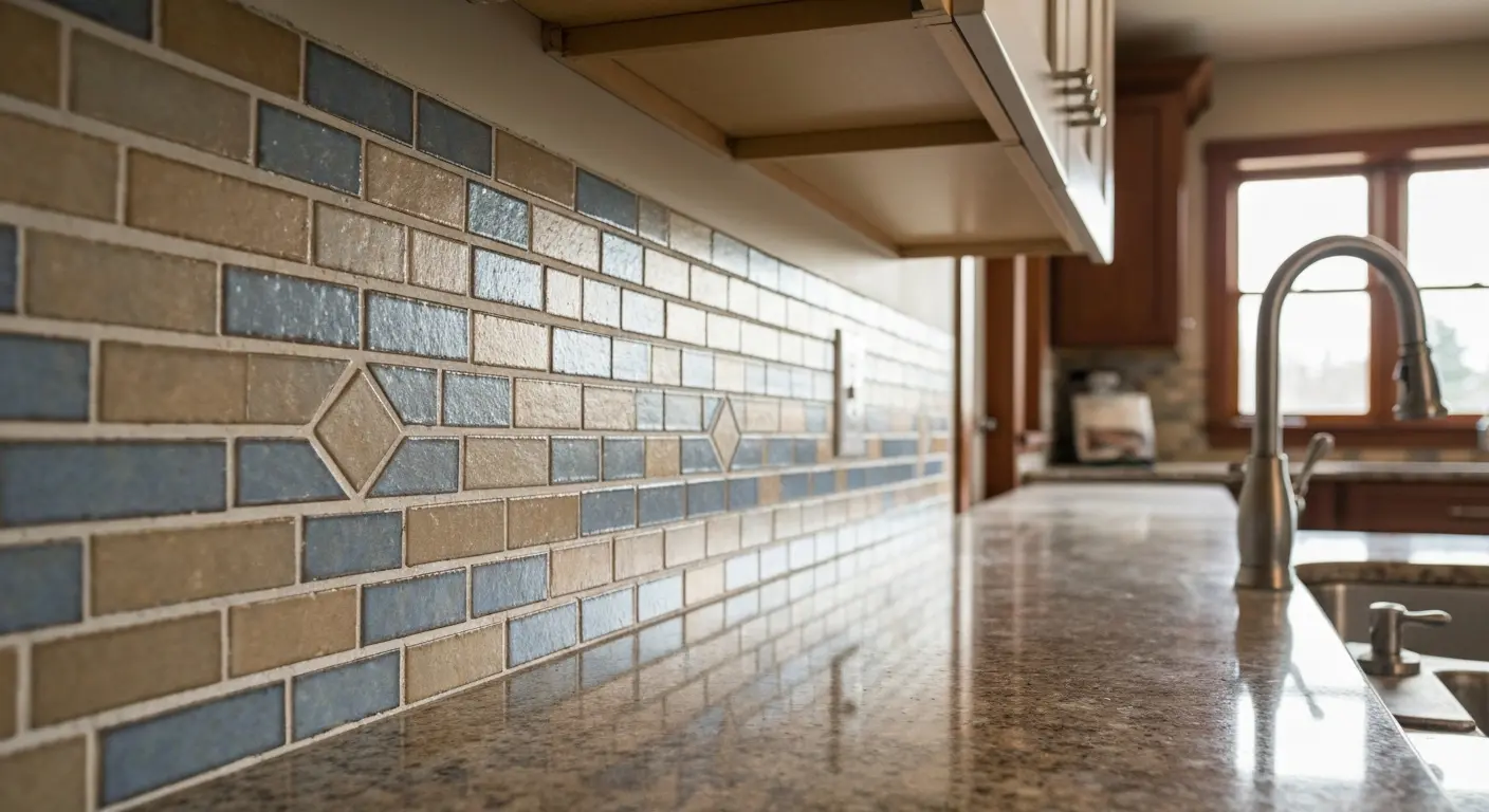 Custom tile backsplash design
