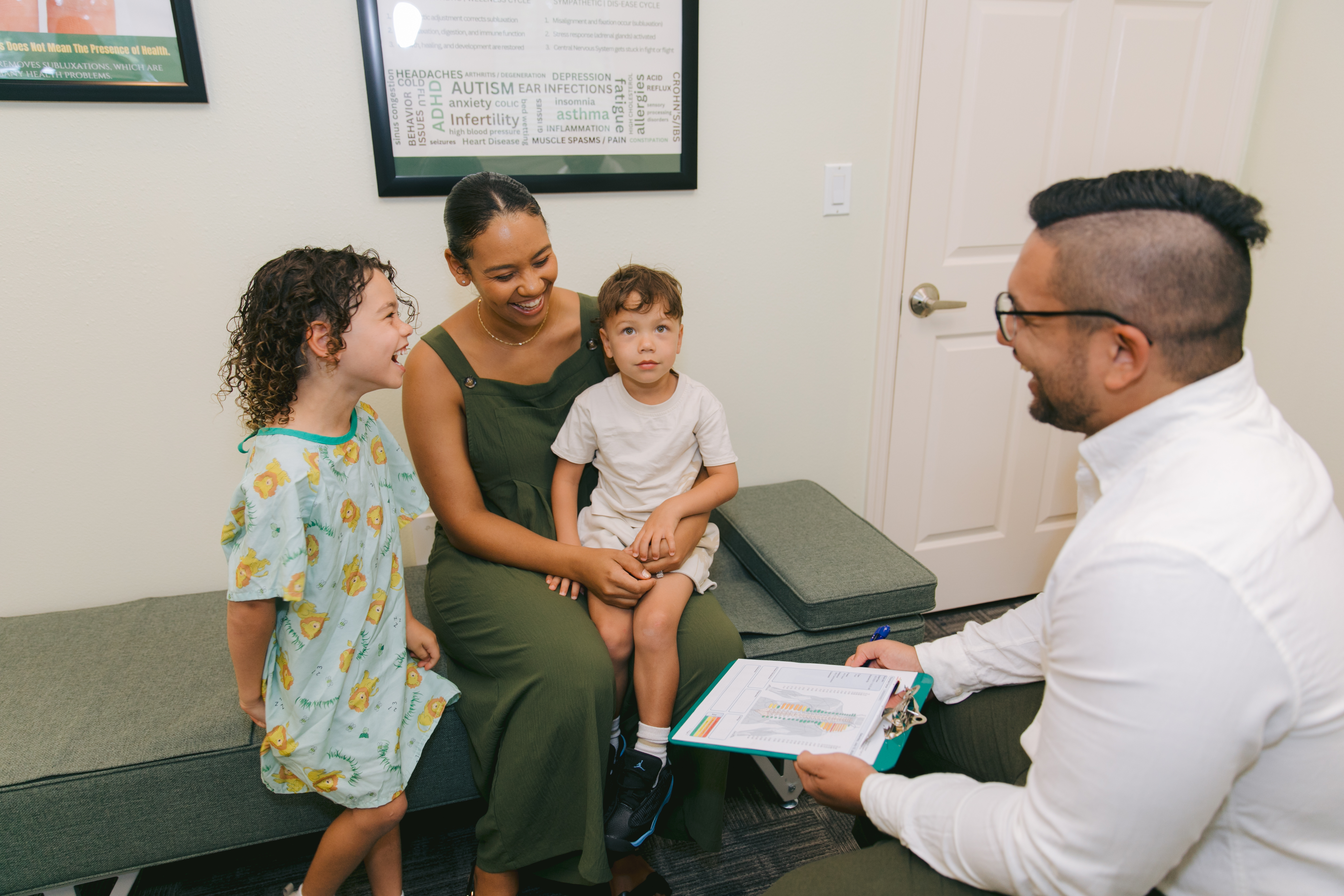 Family visit at Eden Chiropractic