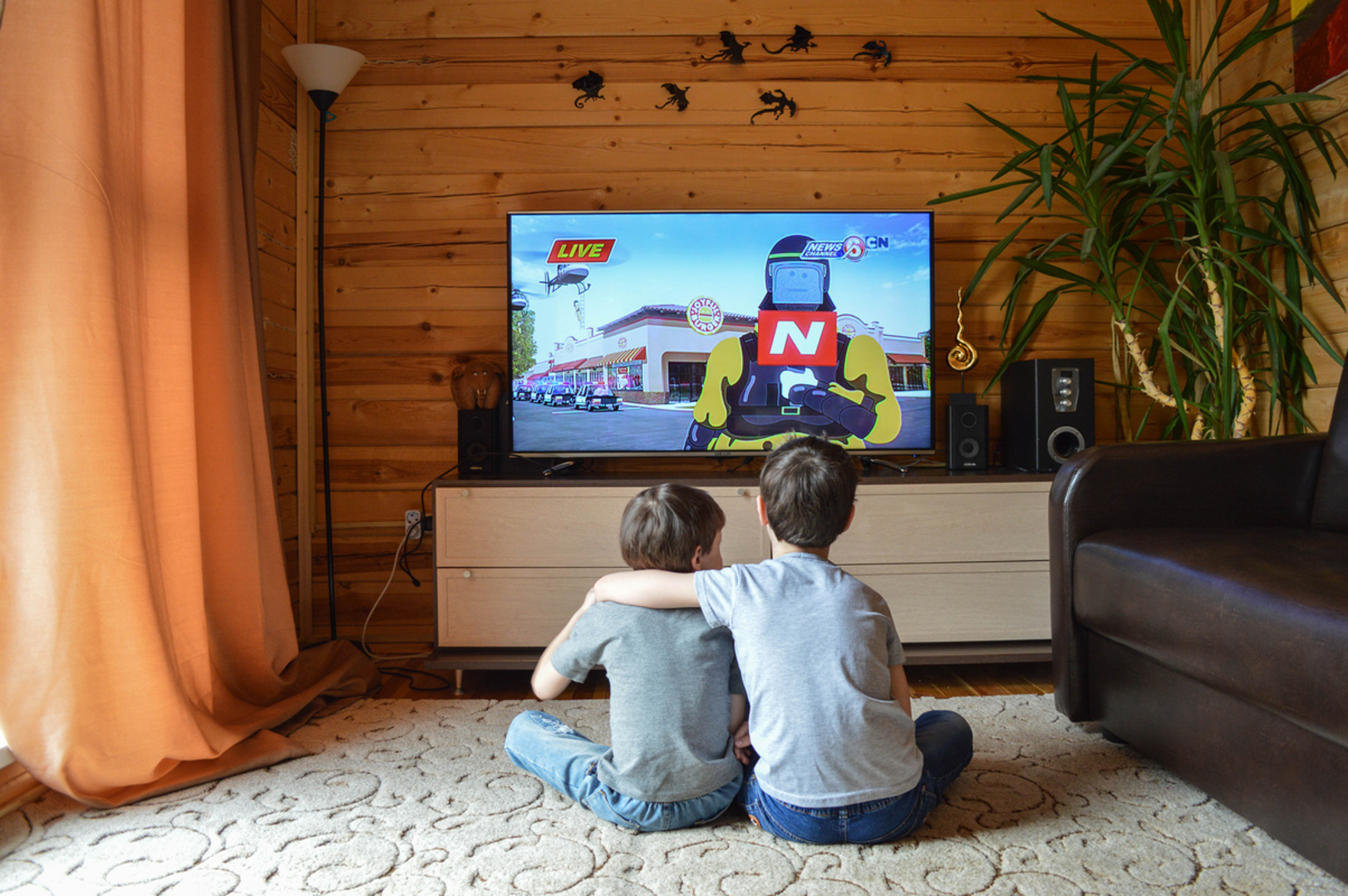 kids watching tv kids watching tv