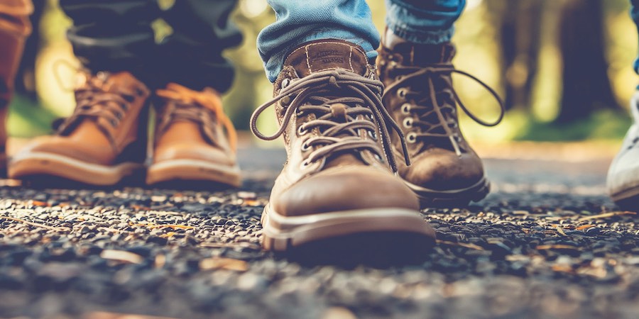 shoes on ground