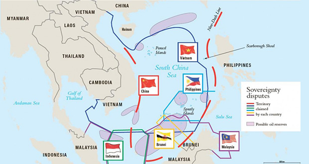 China's Nine Dash line shows their Wester Pacific Agression