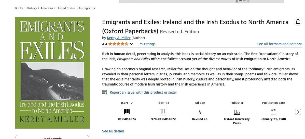 Books on the Irish Journey