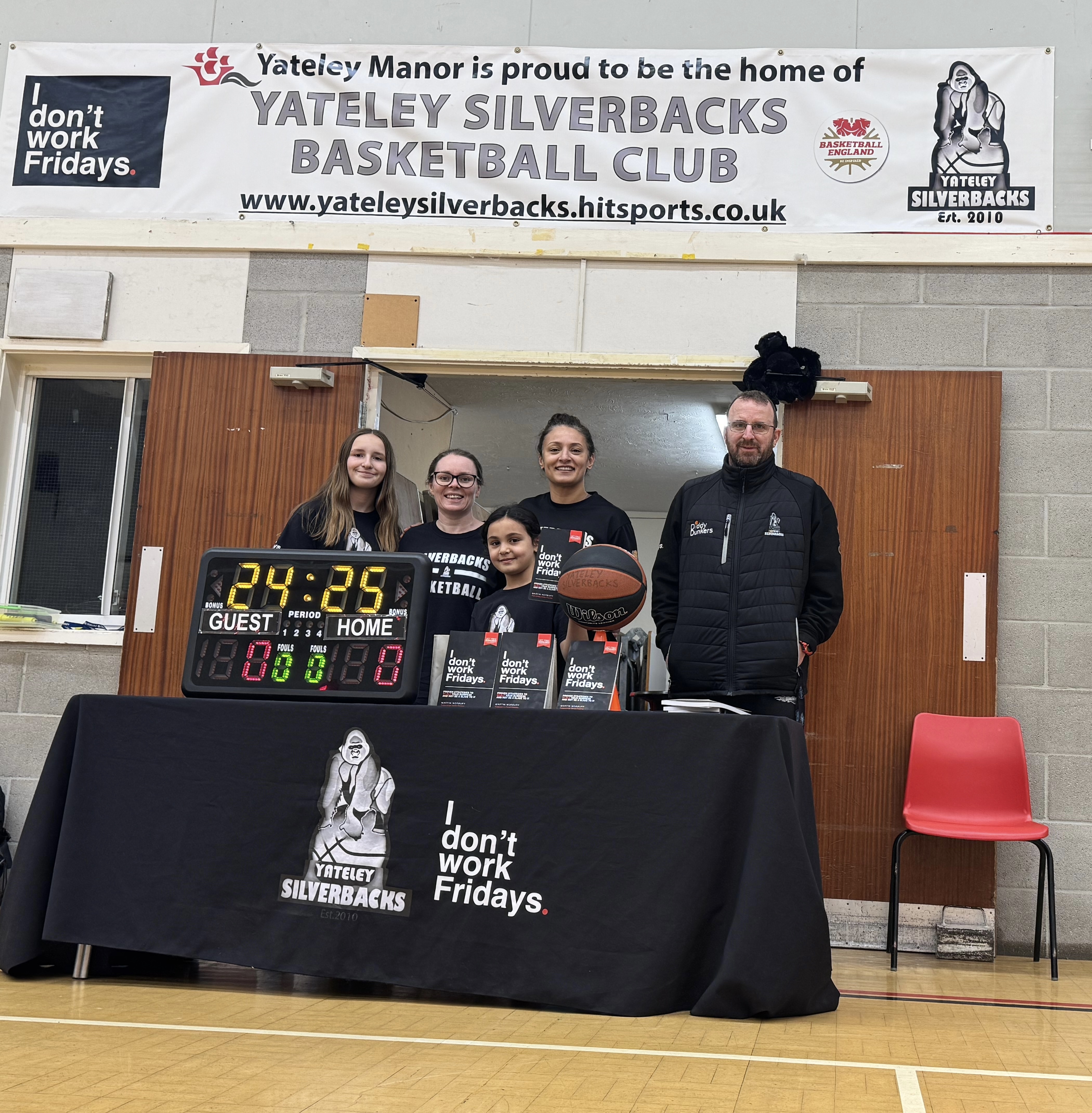 Yateley Silverbacks Basketball Club Announces Fifth Year of Partnership with Amazon #1 bestselling book I don’t work Fridays