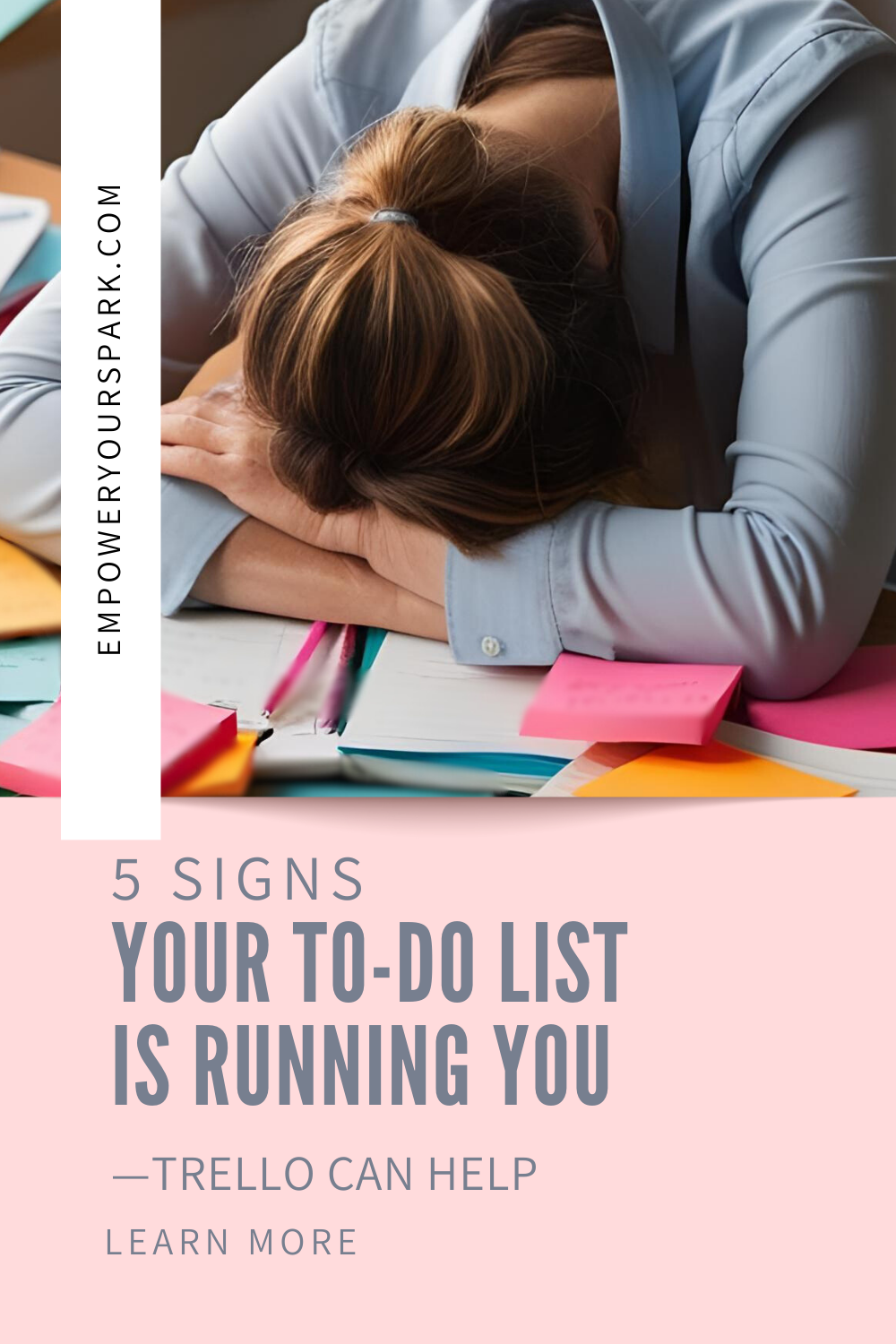 Overwhelmed entrepreneur surrounded by chaotic task reminders Overwhelmed entrepreneur surrounded by chaotic task reminders