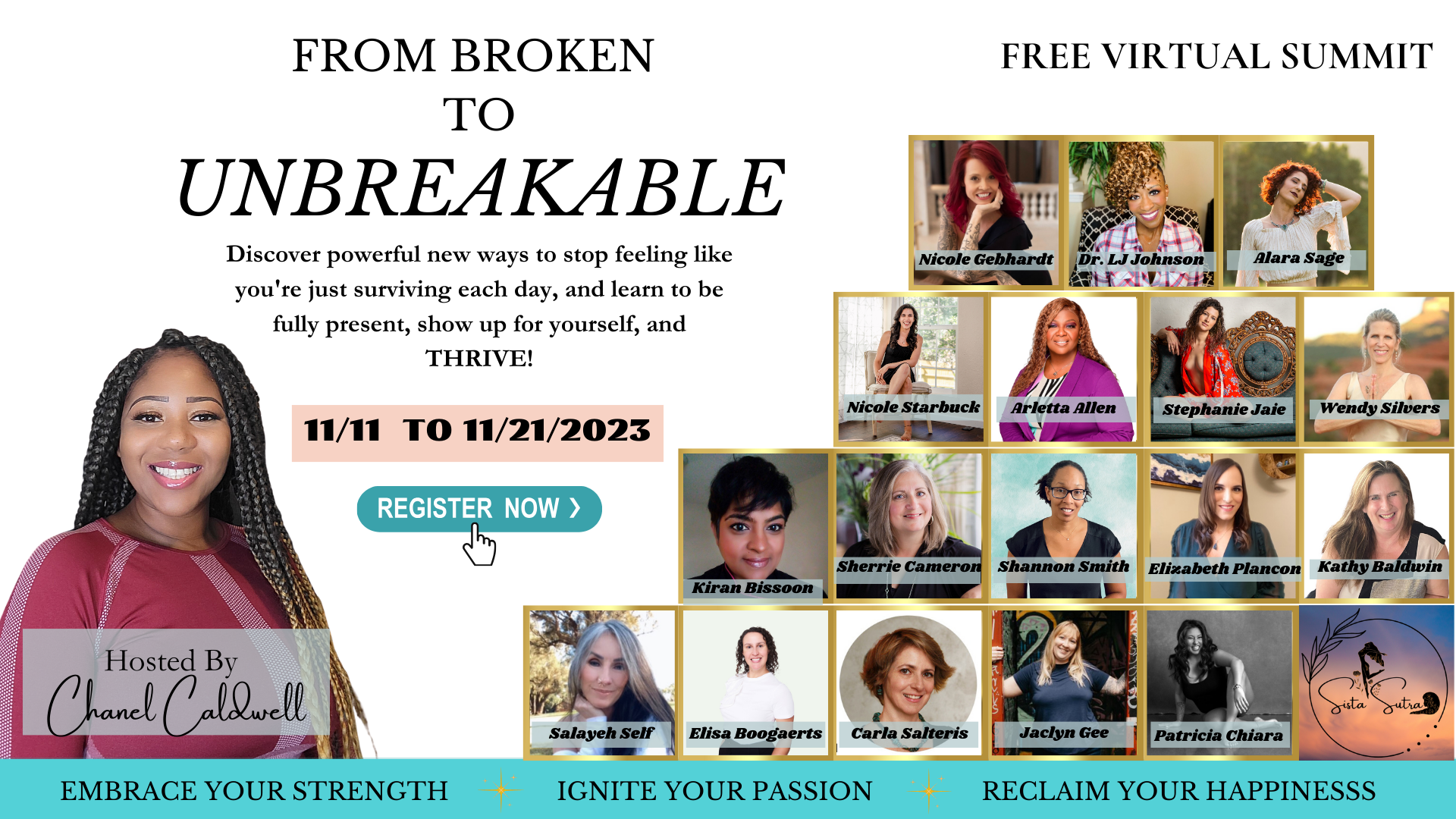 #FromBrokenToUnbreakable #EmpowermentSummit #PersonalGrowth