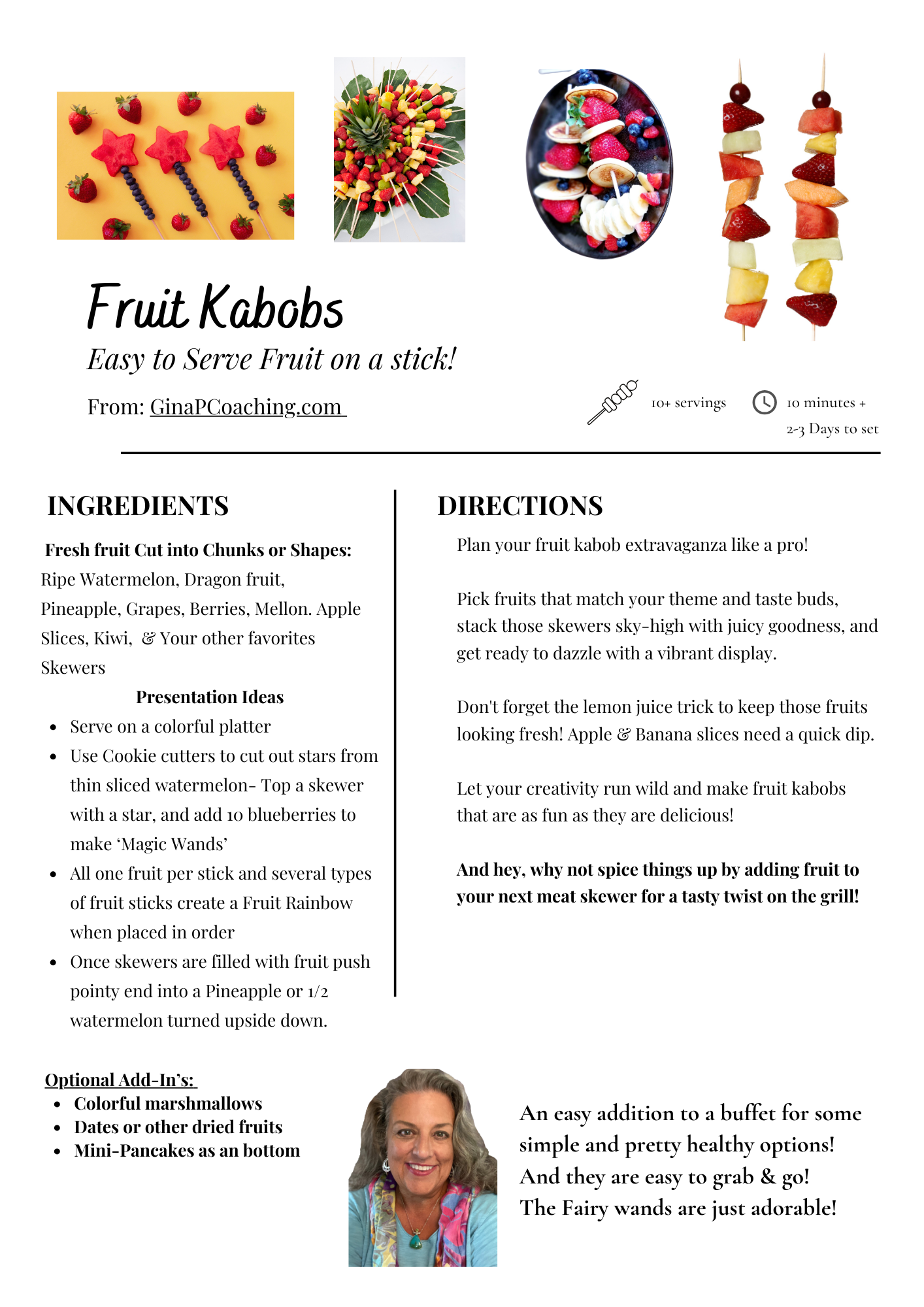 Fruit Kabobs summer recipe Wildfit