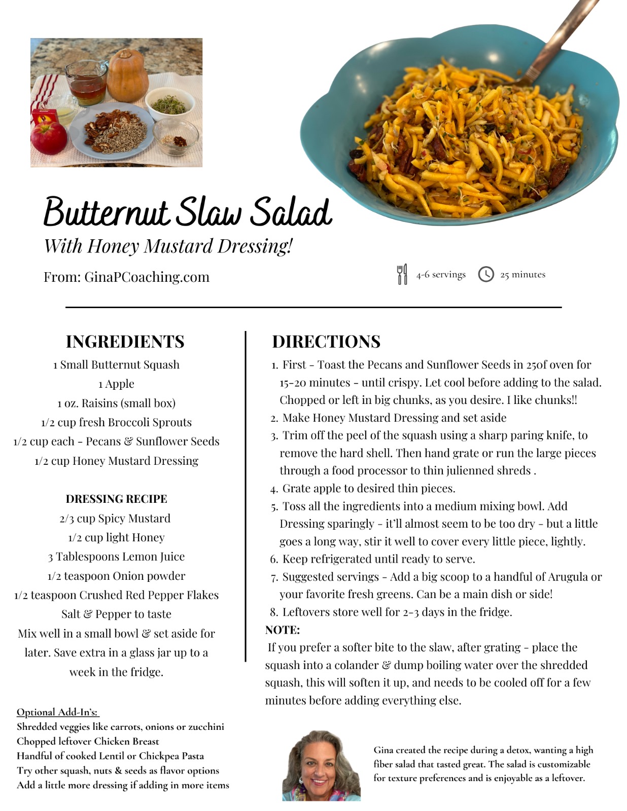 Butternut Slaw Recipe