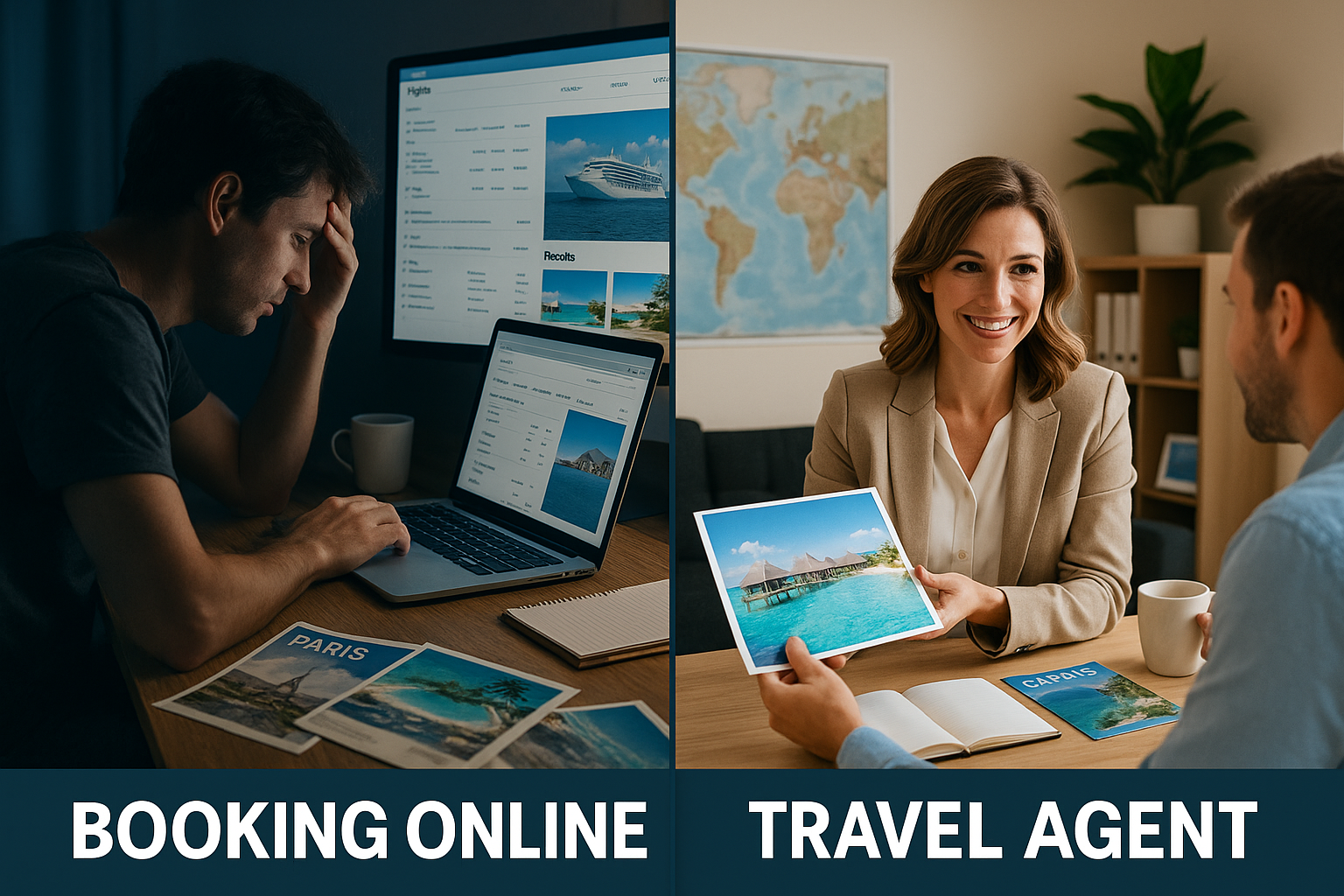 What’s Better: Using a Travel Agent or Booking Online? What’s Better: Using a Travel Agent or Booking Online?