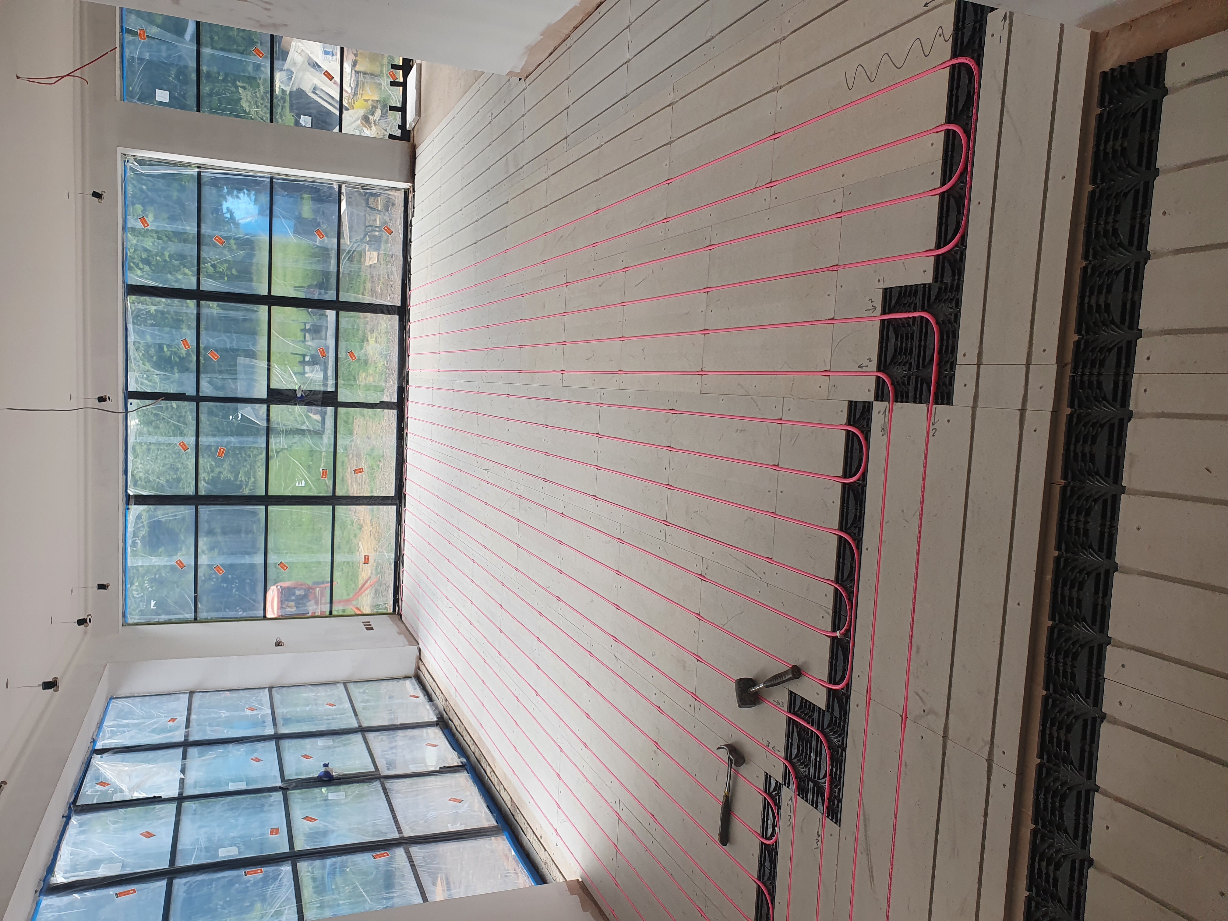 underfloor heating set up.