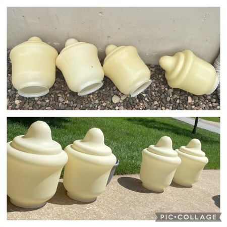 cleaned lamp post lights