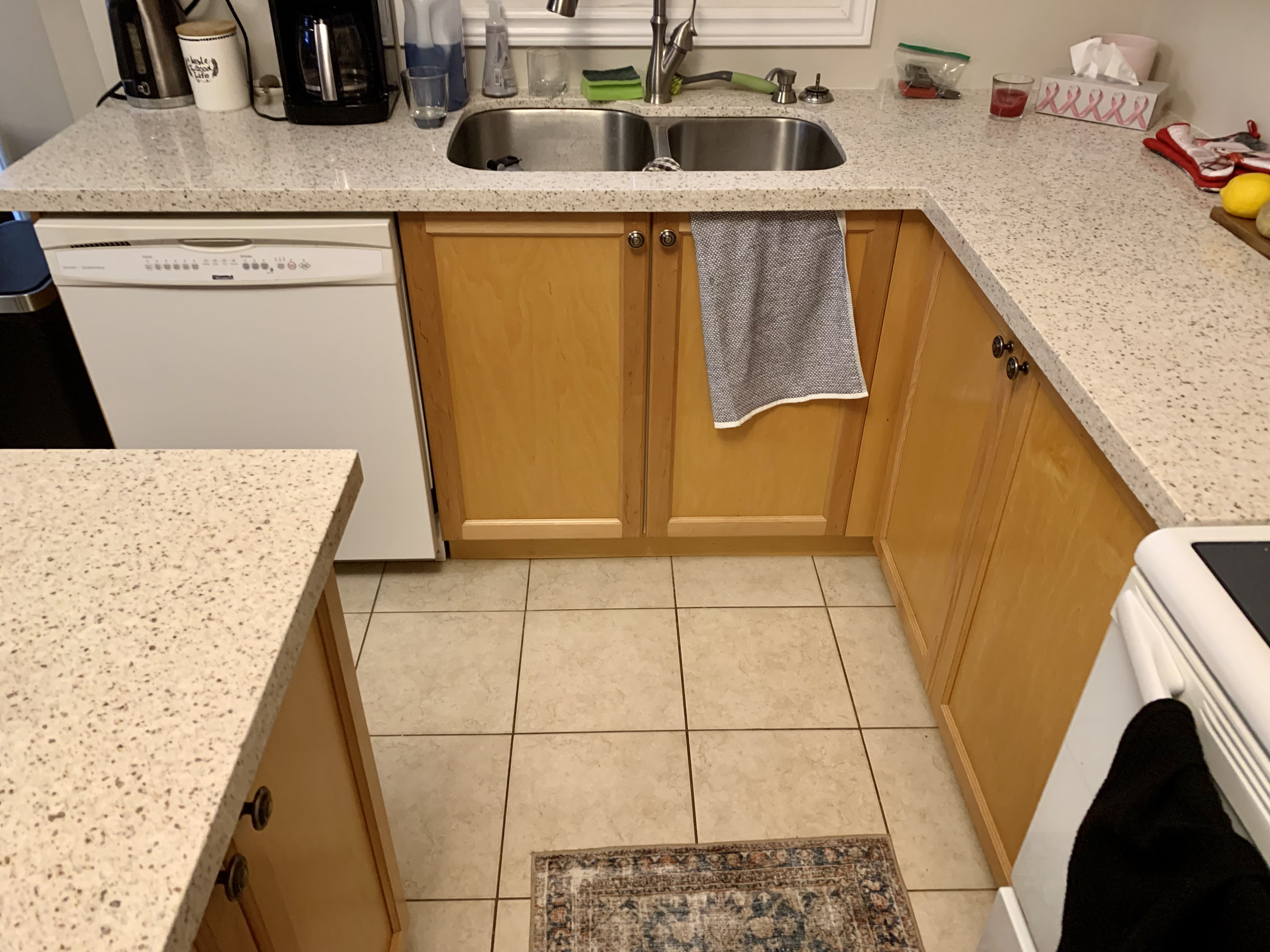 Kitchen cabinets repainted