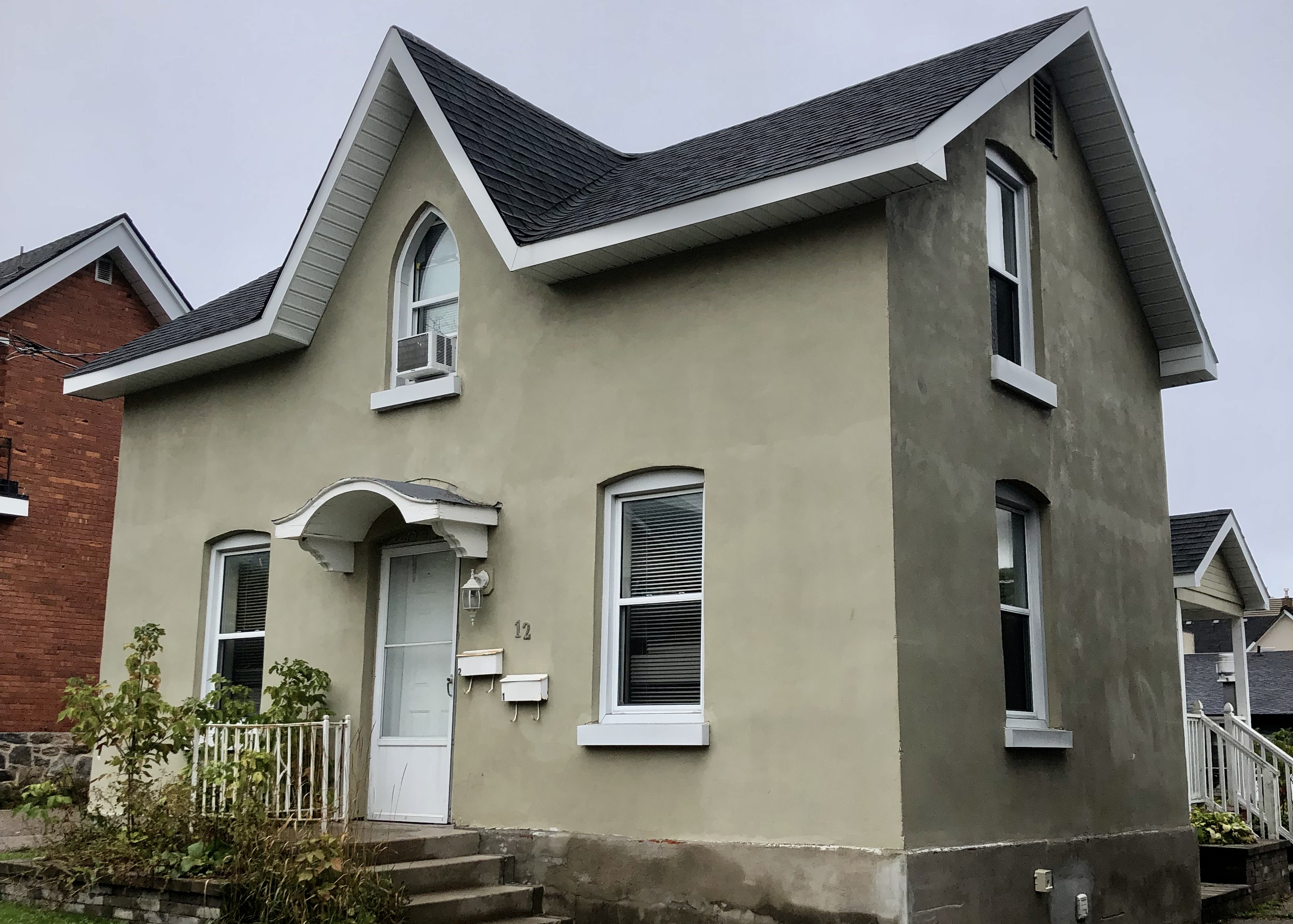 Exterior brick staining