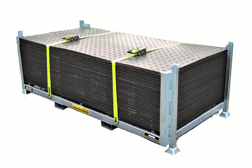 Stacked Ground Protection Mats