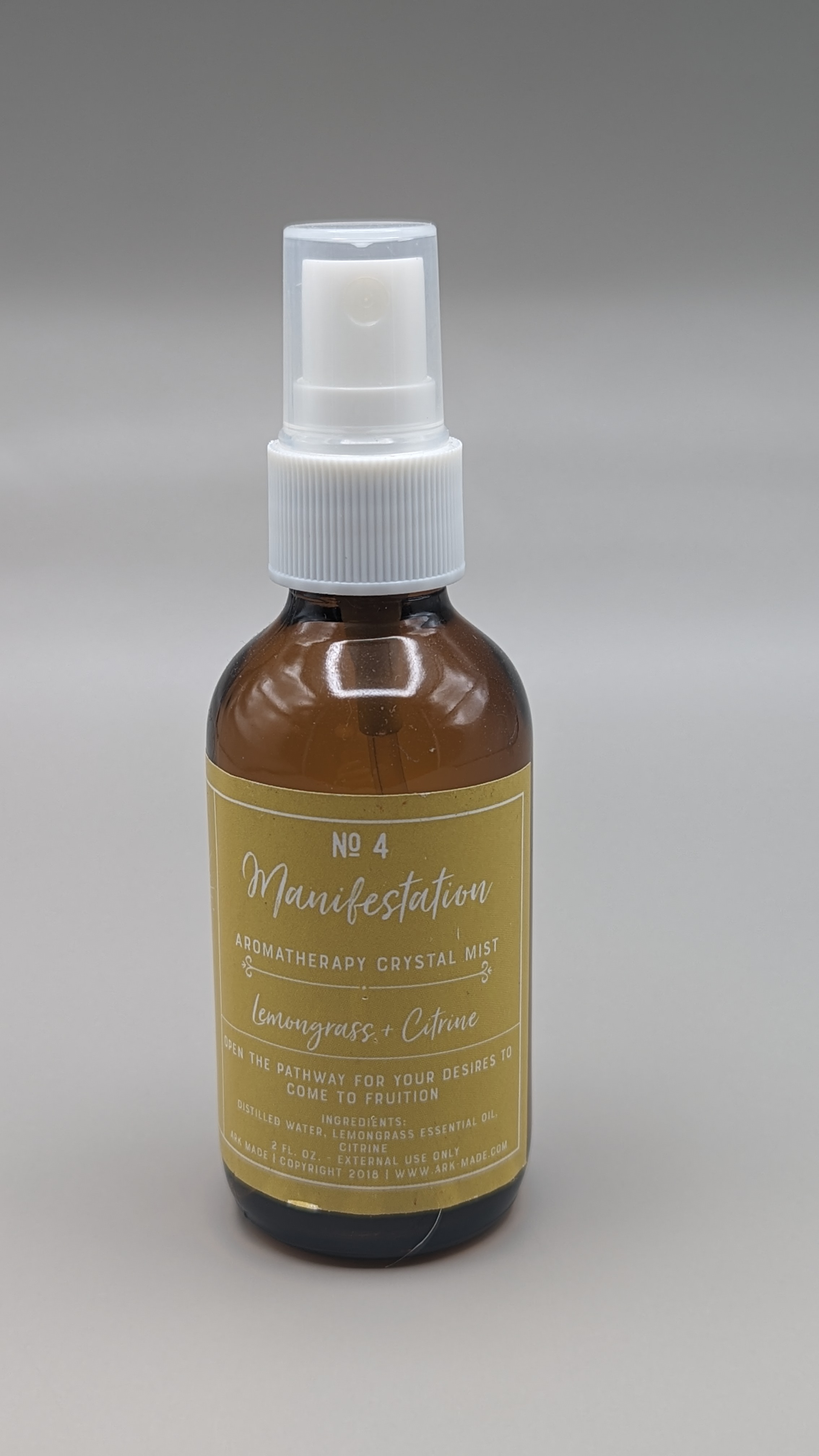 Aromatherapy Crystal Mist – Manifestation | Lemongrass & Citrine