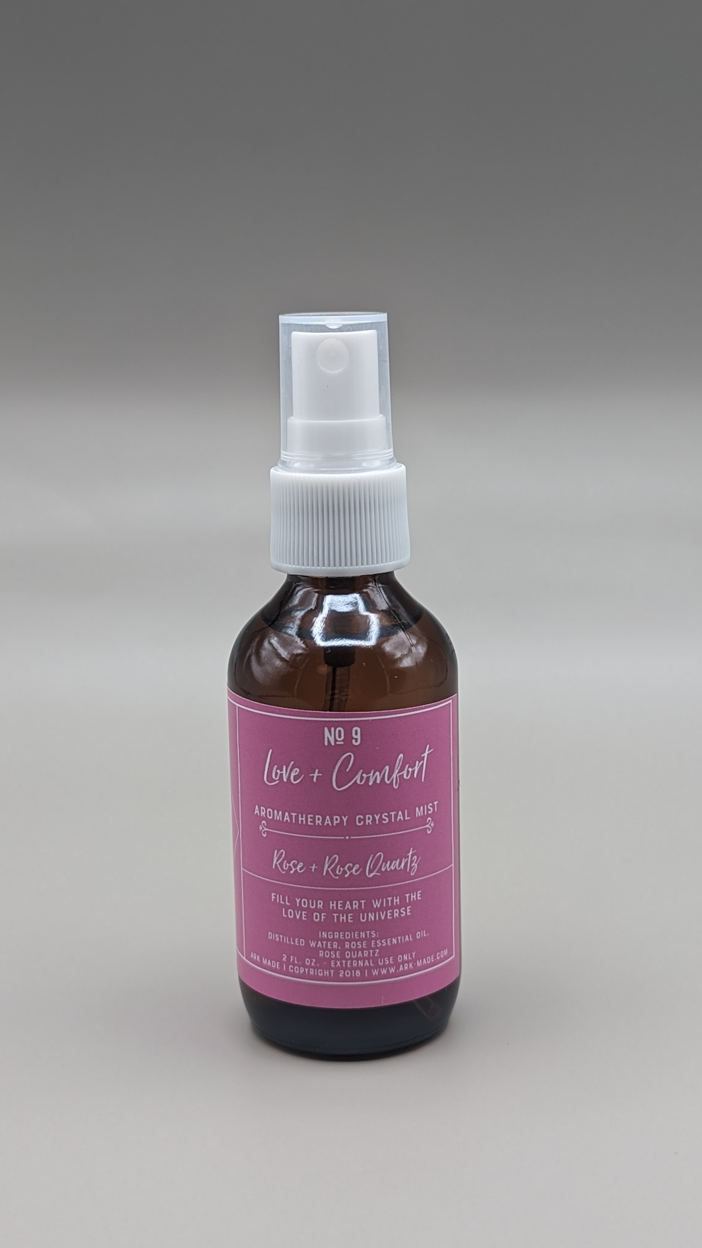Aromatherapy Crystal Mist – Love and Comfort | Rose & Rose Quartz