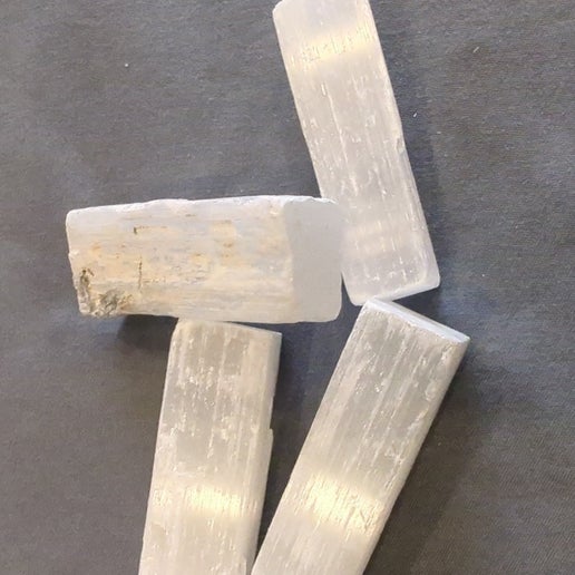 Mini Selenite Wands | Energy Cleansing, Chakra Alignment & Crystal Charging