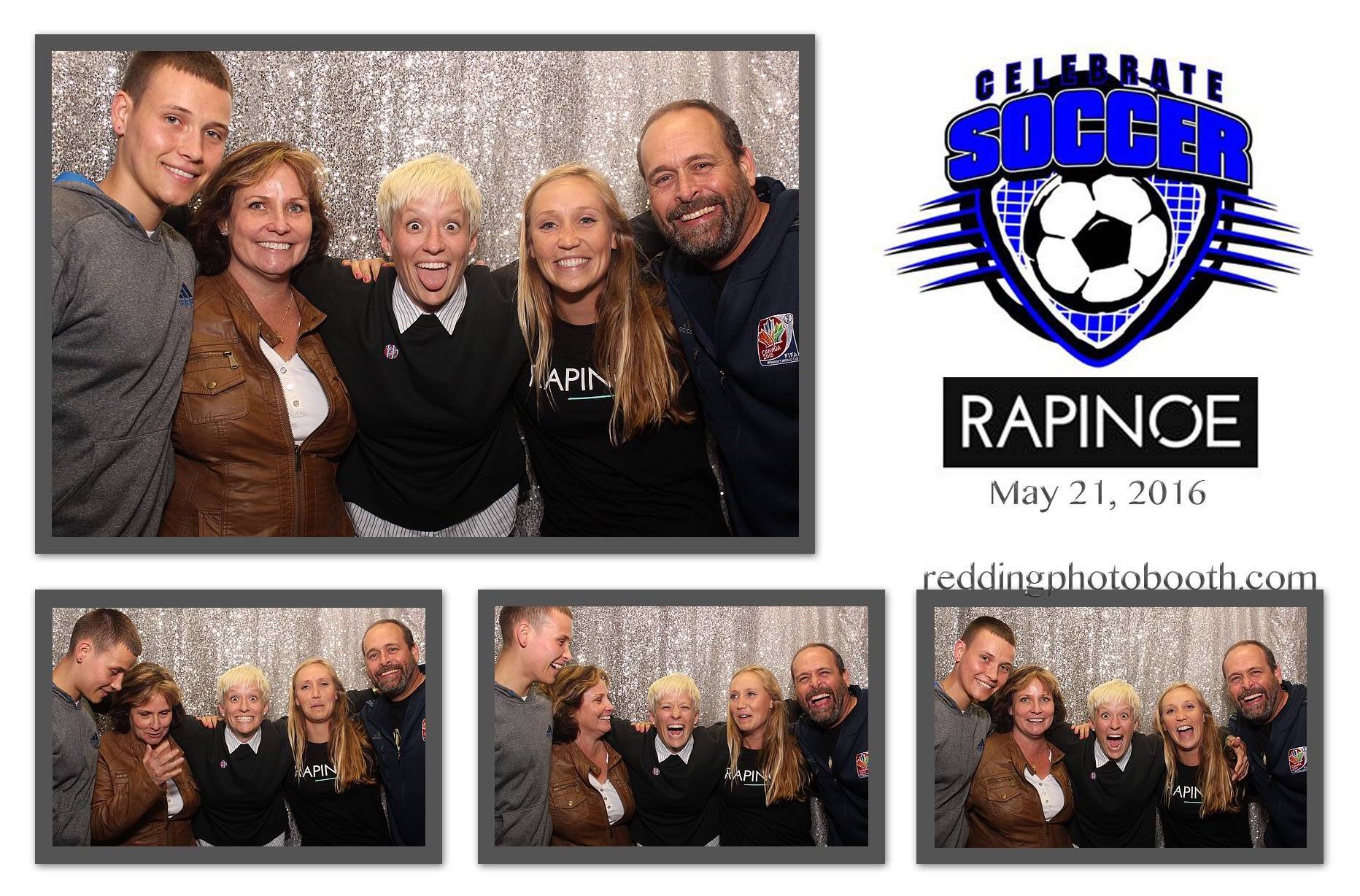 Photo booth experience with Megan Rapinoe at a 2016 event