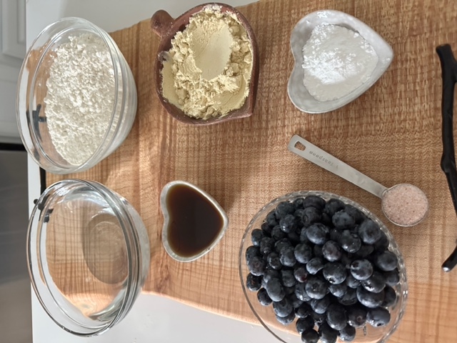 Vegan Blueberry Pancakes ingredients