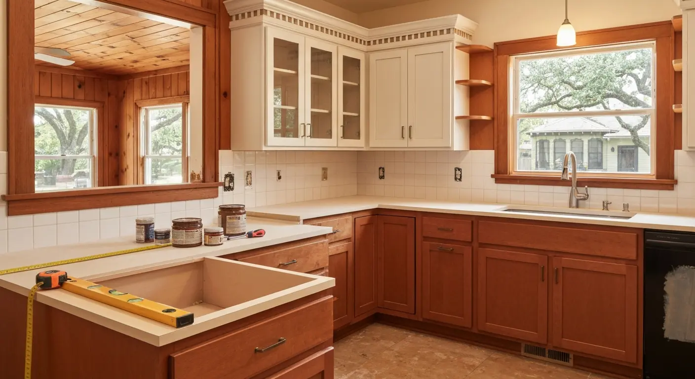 Full kitchen cabinet replacement