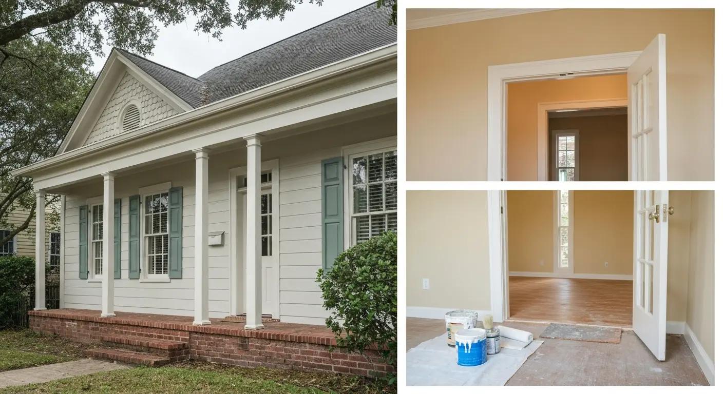 Interior and exterior painting project