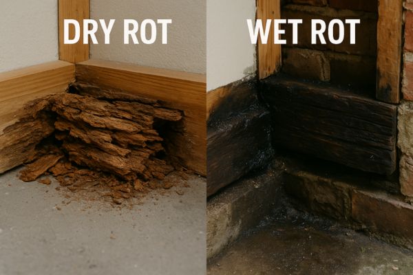 dry rot vs wet rot dry rot vs wet rot