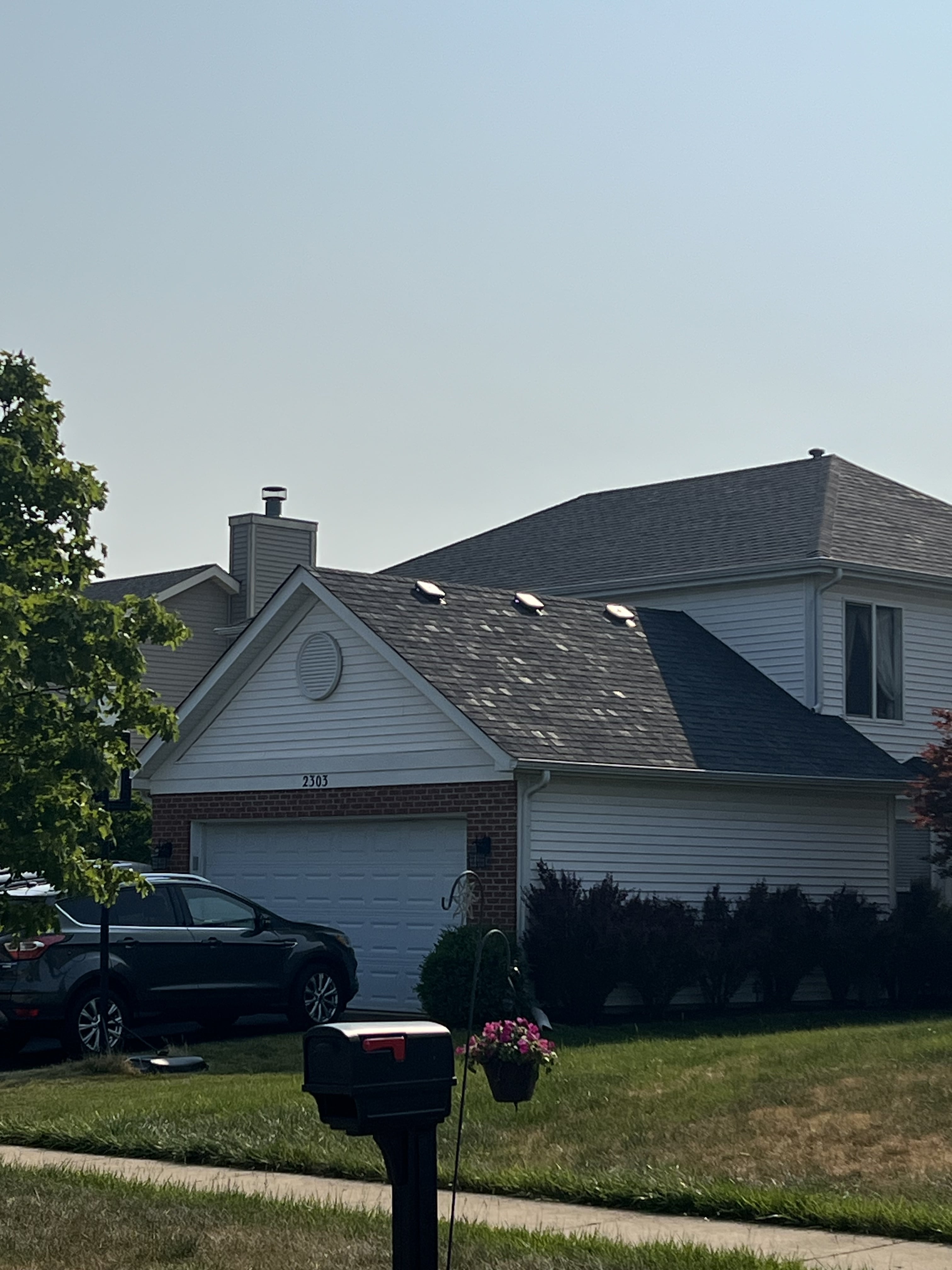 C&H Exterior roofing contractor newly installed roof