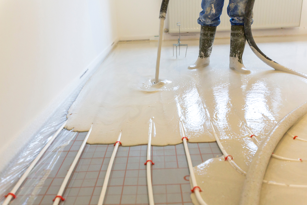 in-floor heating