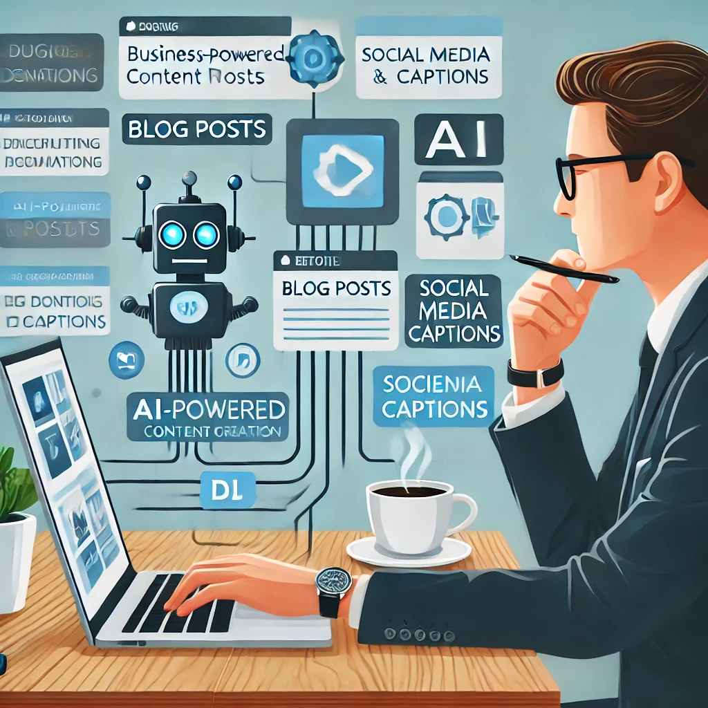 AI-powered content creation tool generating marketing copy for small businesses AI-powered content creation tool generating marketing copy for small businesses