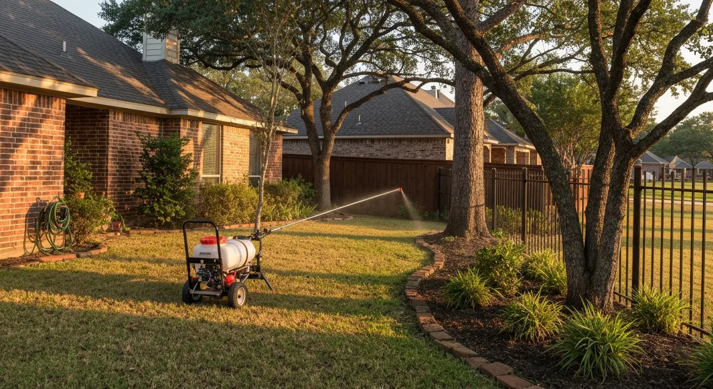 Mosquito control yard treatment