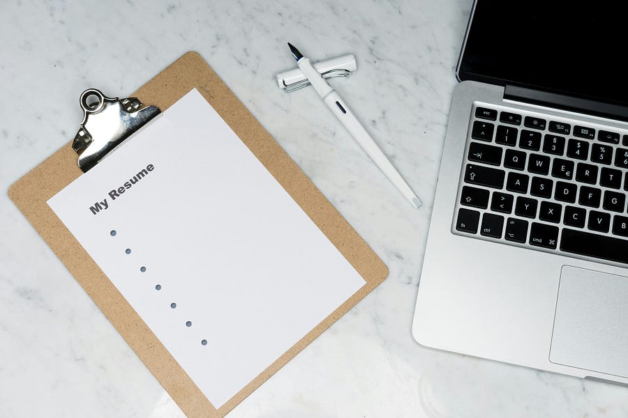 paper pen resume laptop paper pen resume laptop