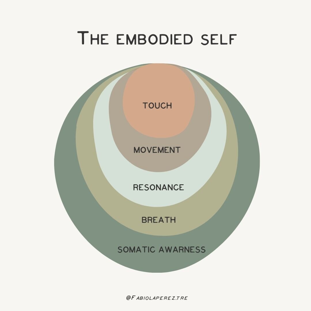 Infographic of the embodied self