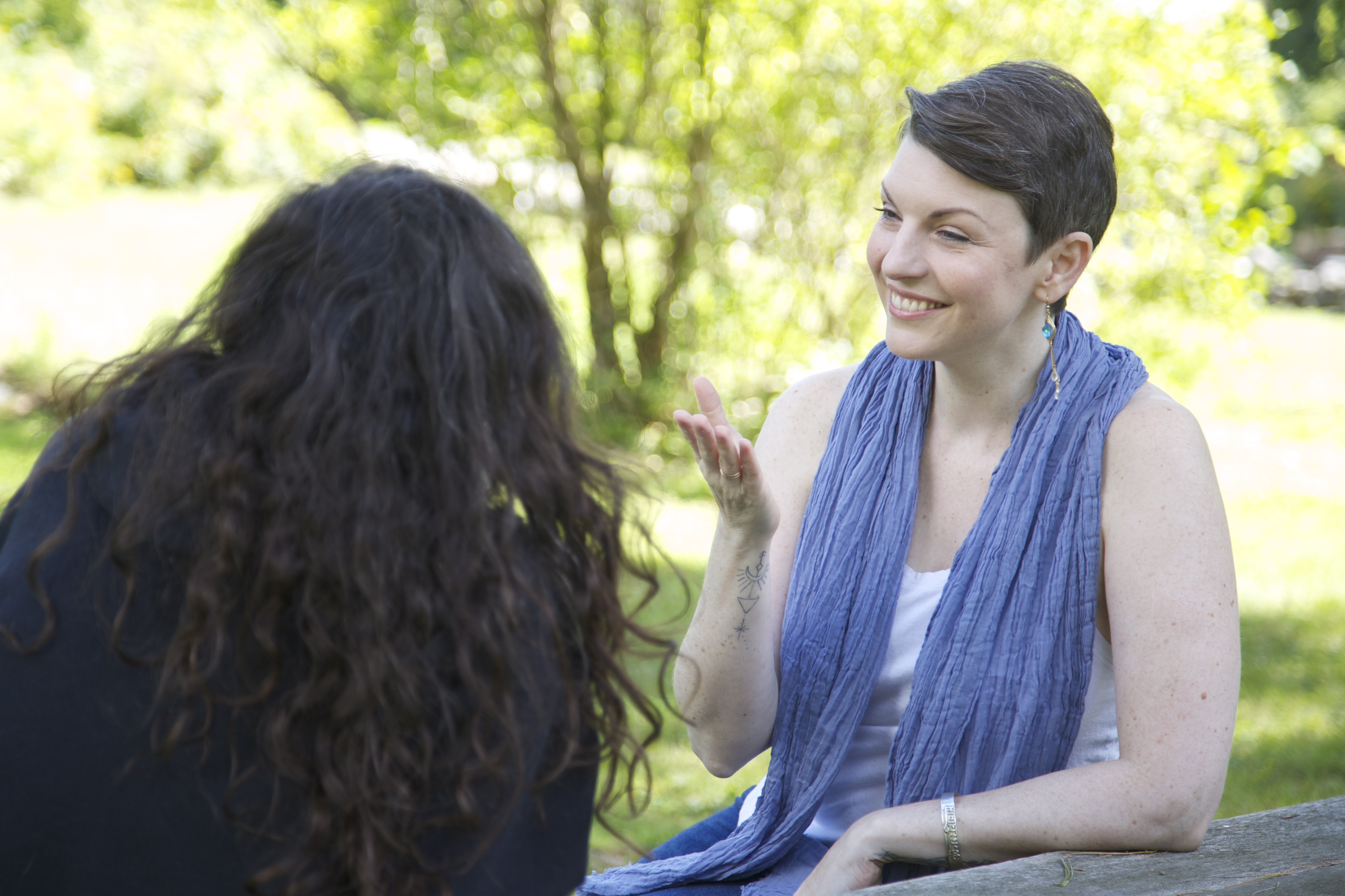 Supportive consultation scene