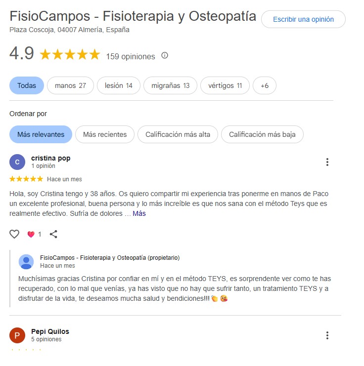 Testimonio de paciente 1