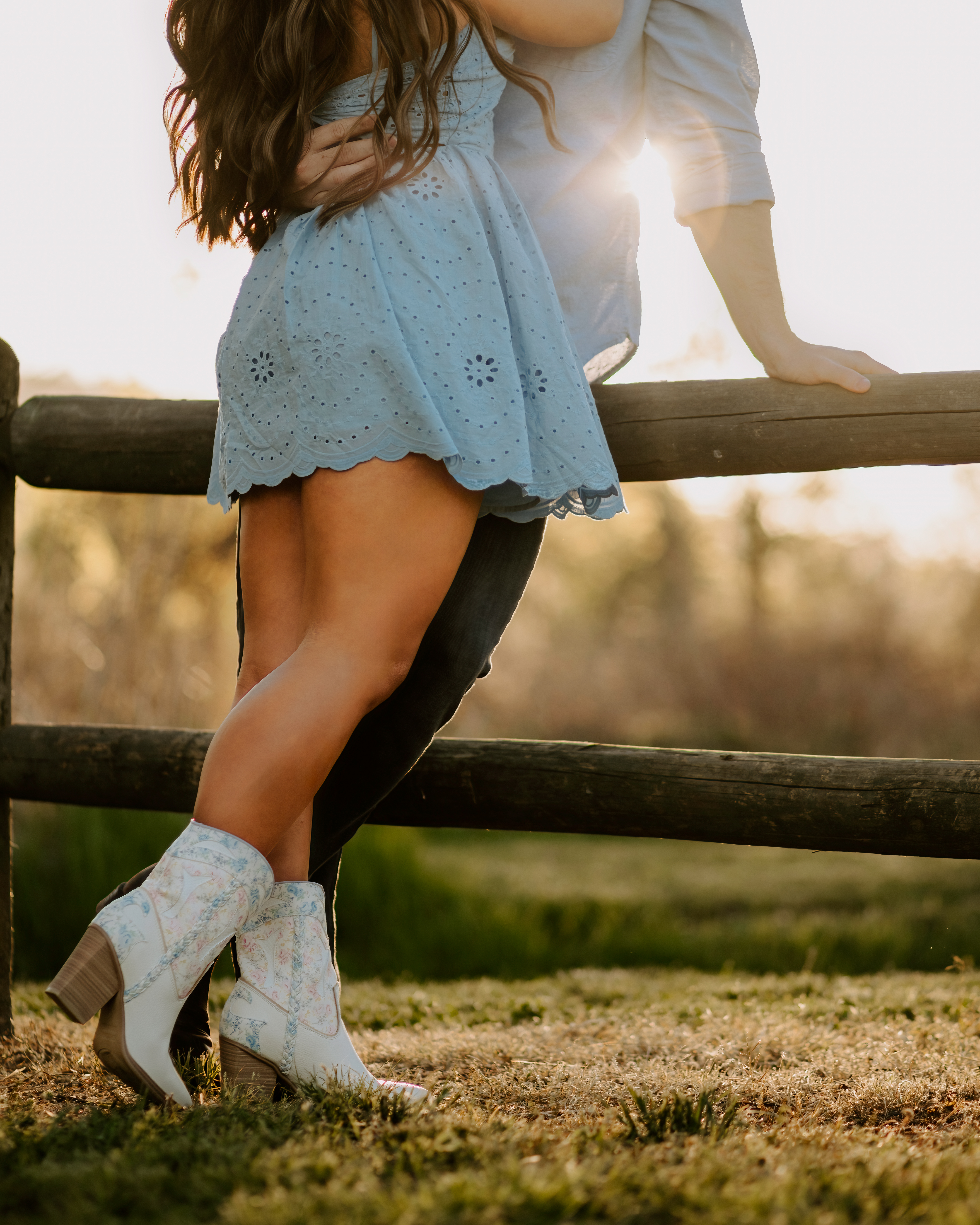 Candid engagement moment