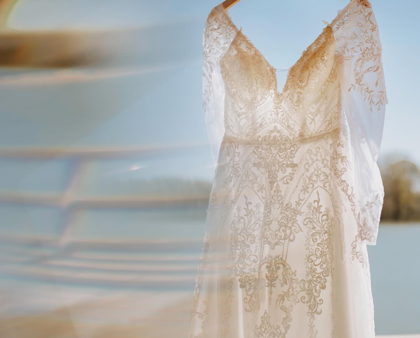 Couple at lakeside dock