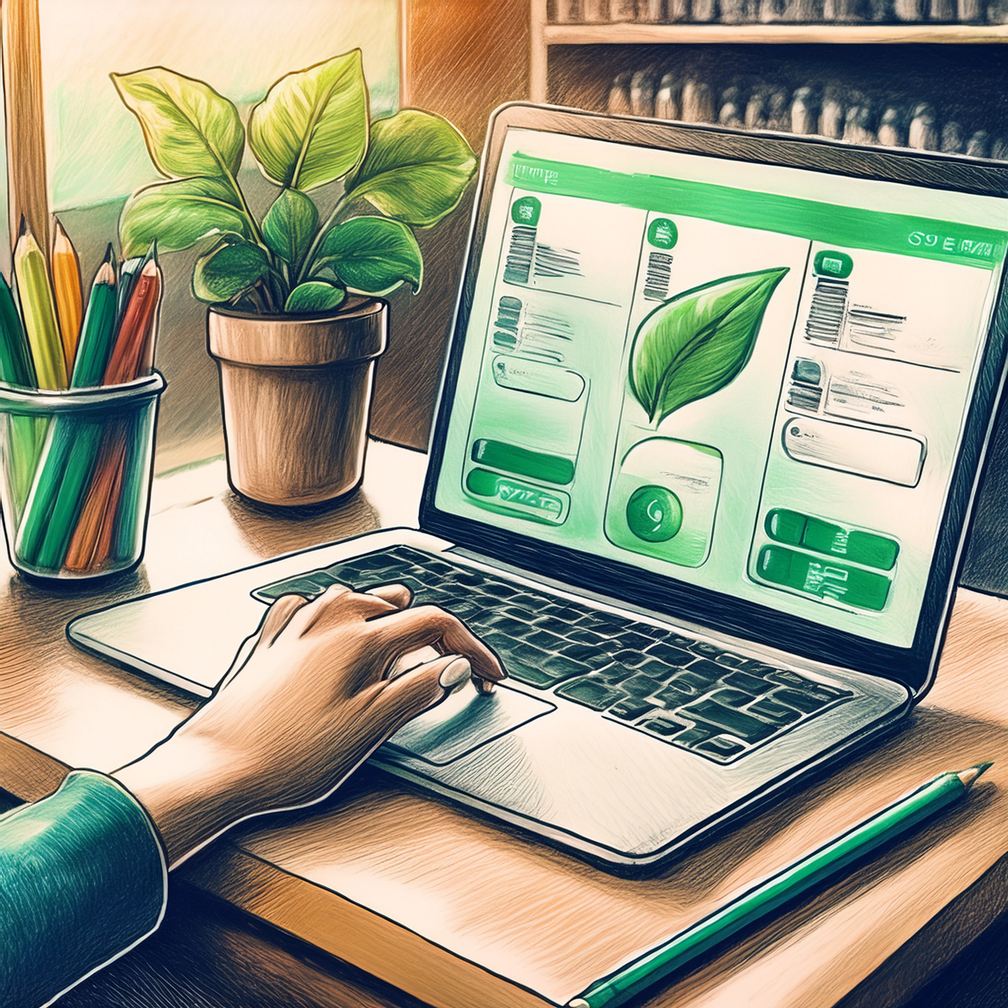 A customer choosing “eco shipping” at checkout on a laptop or phone. A customer choosing “eco shipping” at checkout on a laptop or phone.