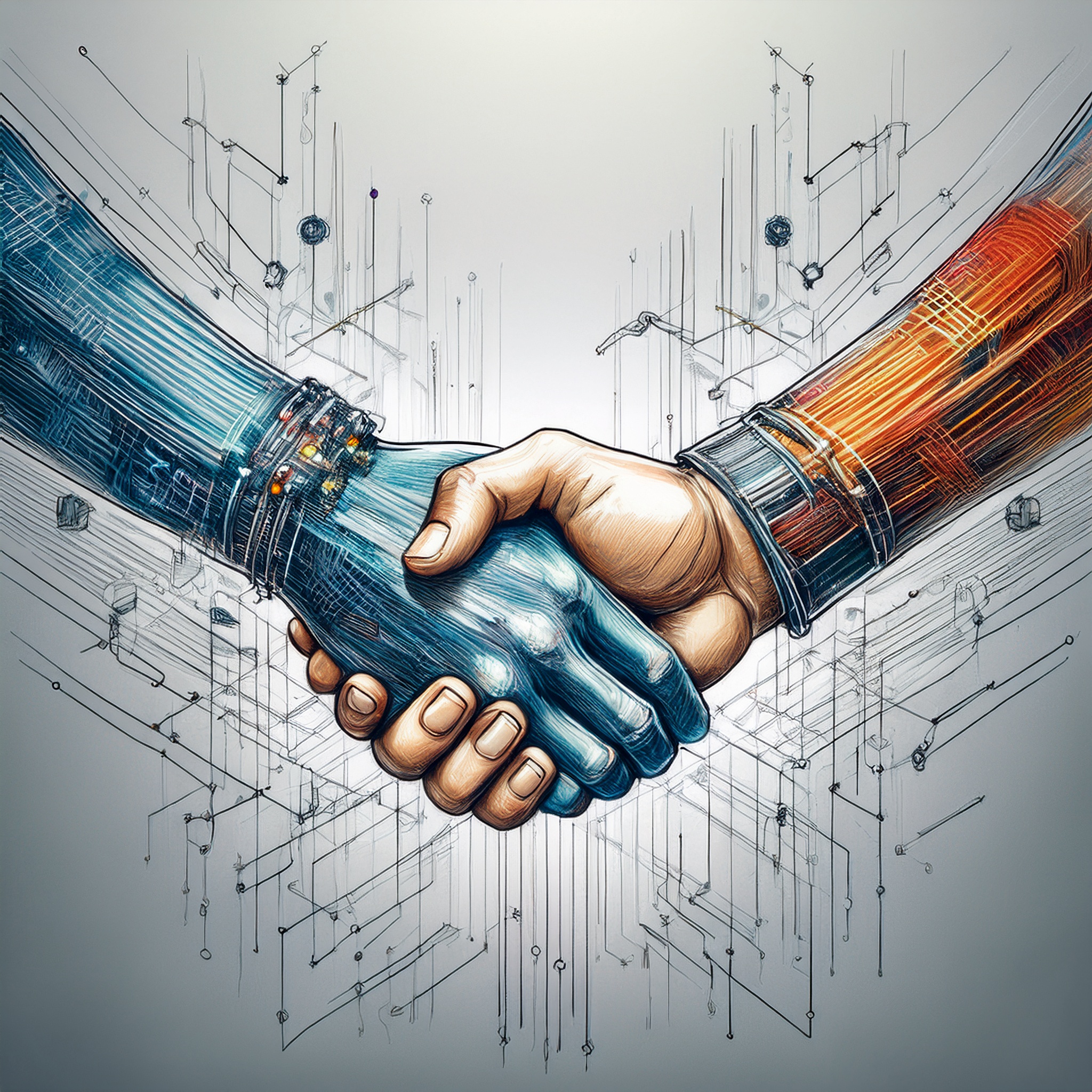 A handshake or symbolic connection between digital and human elements, representing restored trust. A handshake or symbolic connection between digital and human elements, representing restored trust.