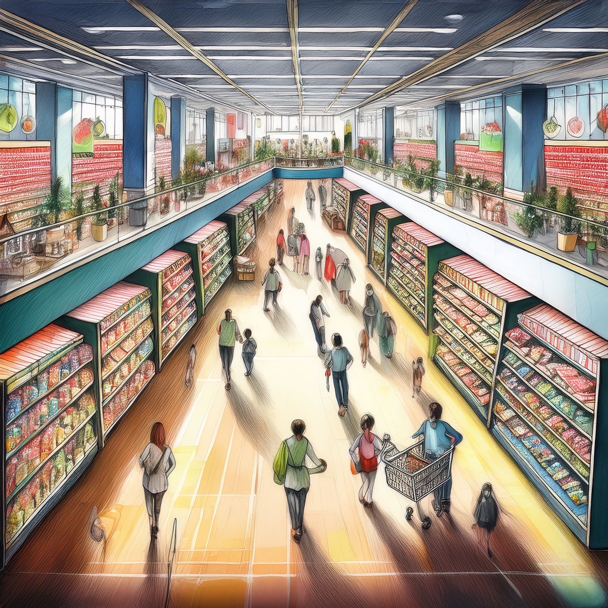 Minimalist holiday store layout designed to reduce customer stress and friction.