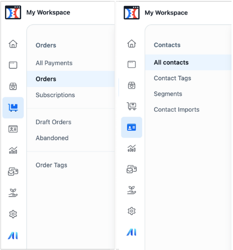 Clickfunnels 2.0 - Order View Tab and Contacts View Tab