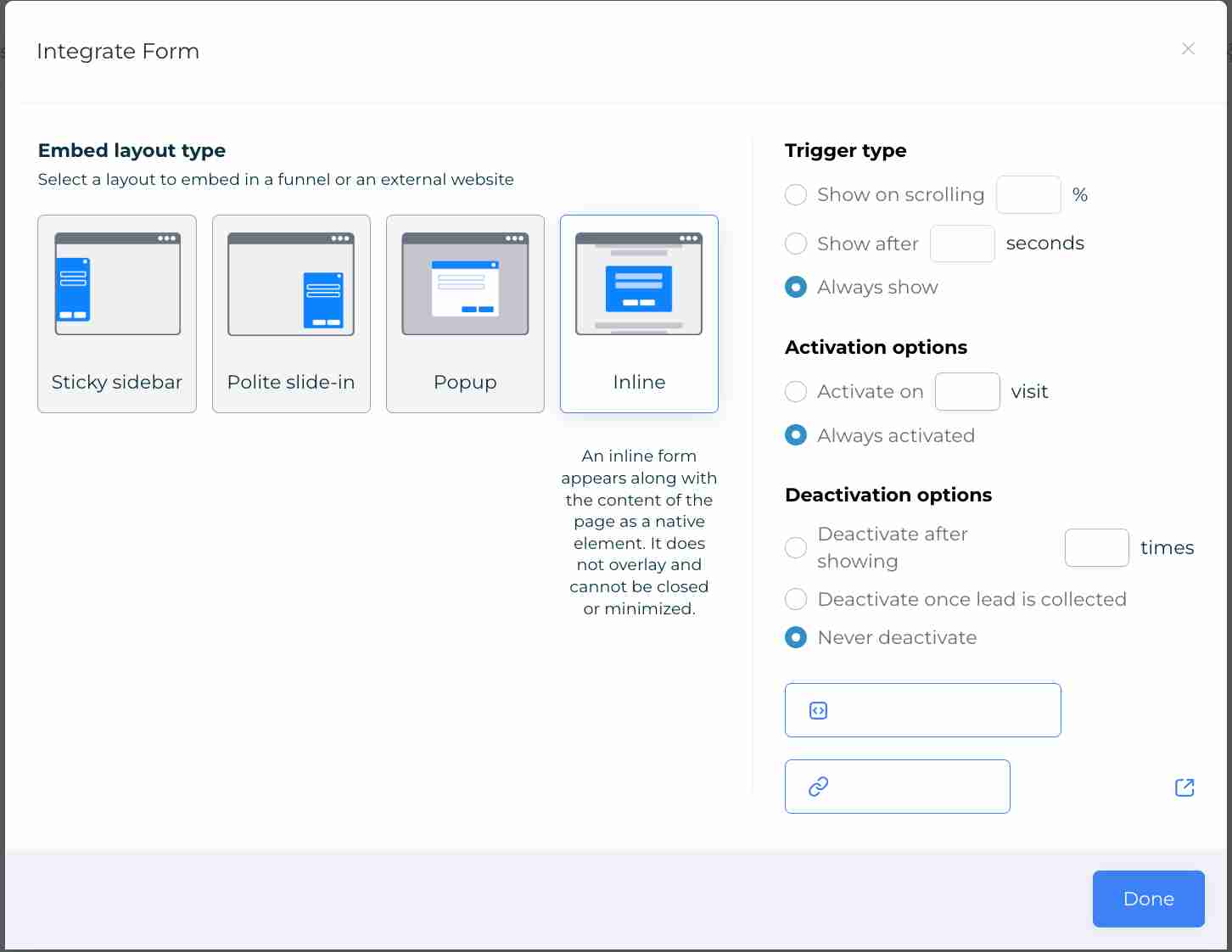 GHL Pop Up Forms