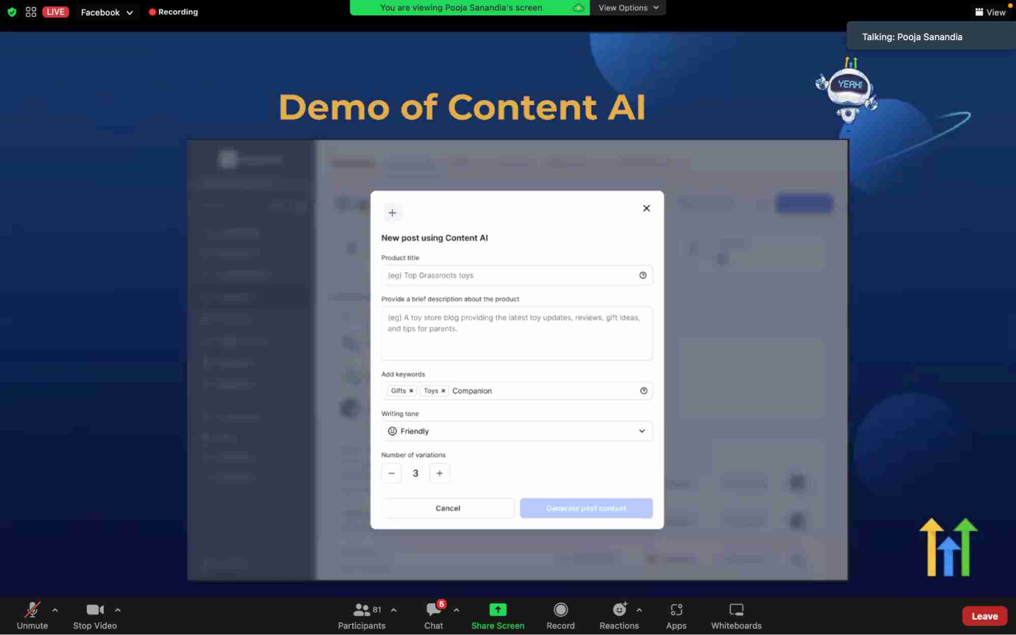 GHL Demo of Content AI