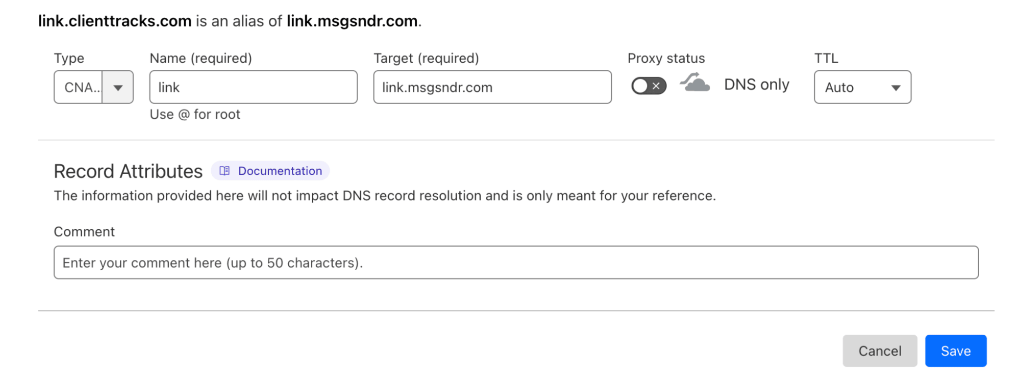 Go High Level Cloudflare Records 1