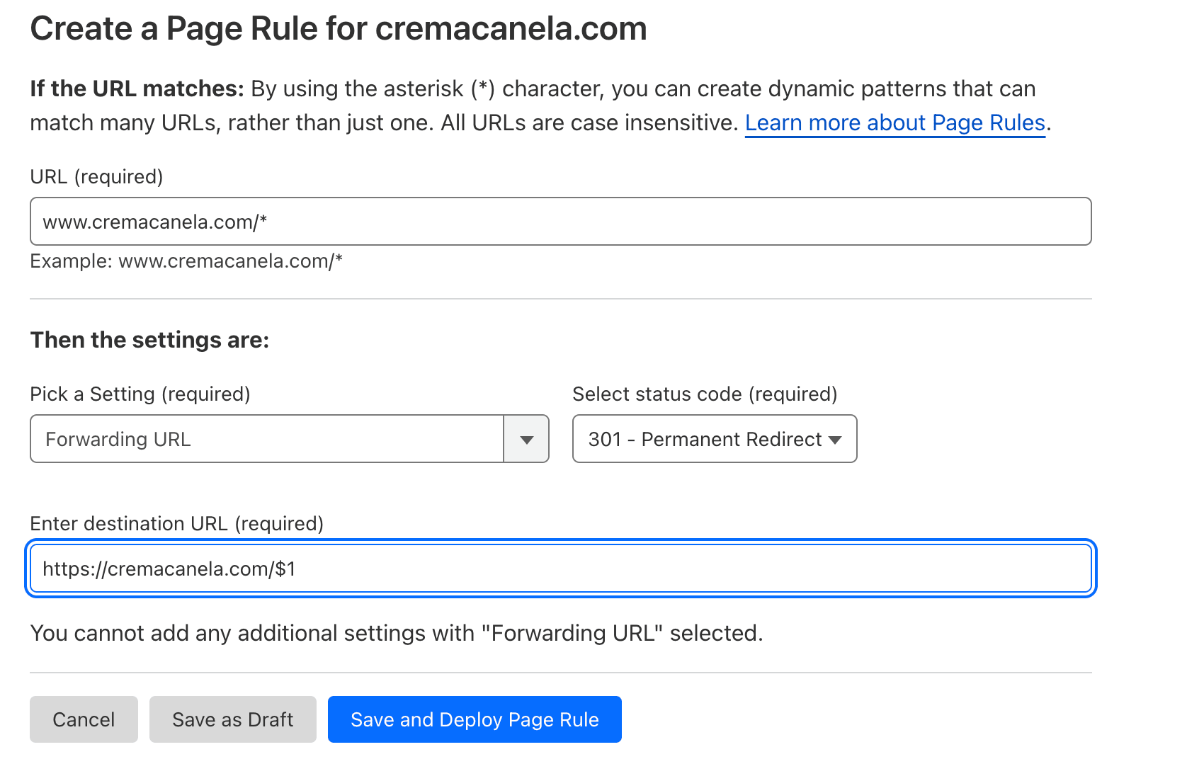 WWW redirect in Cloudflare