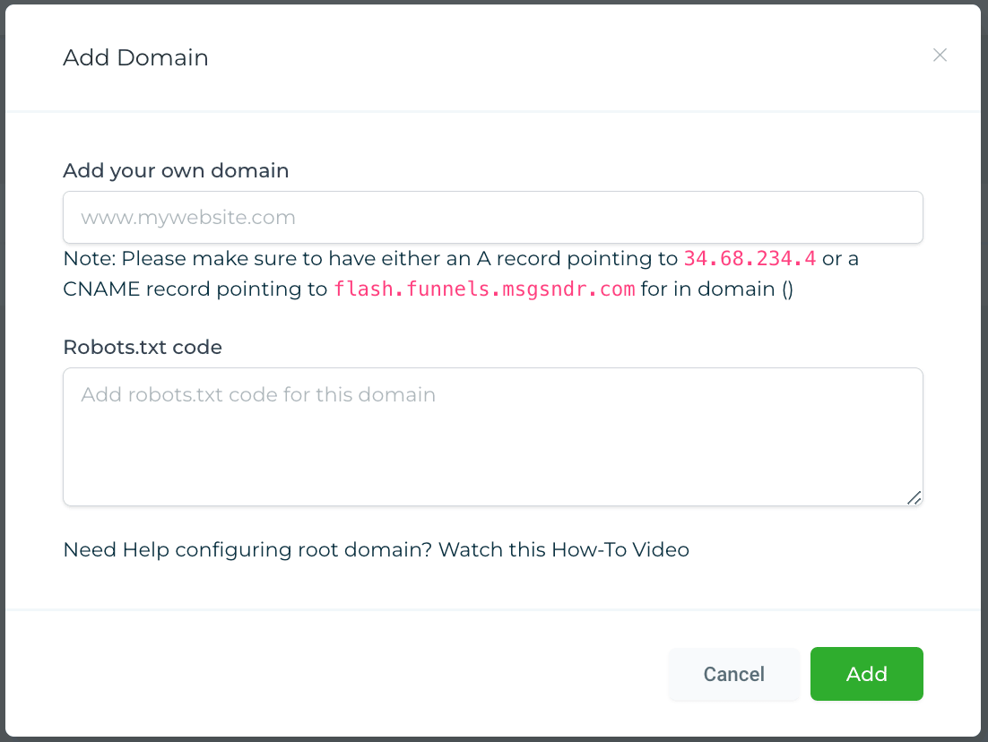 Adding A Go High Level Domain