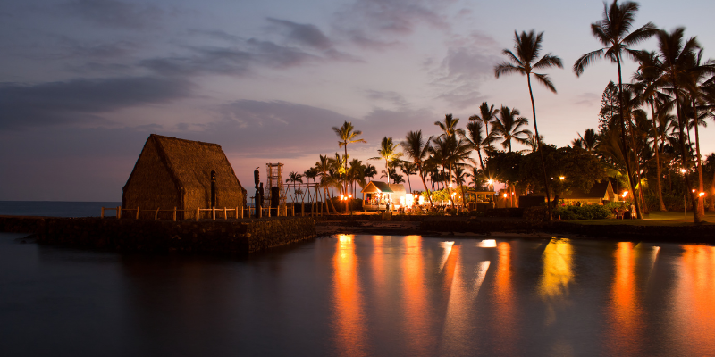 romantic sunset view from a beachfront luau romantic sunset view from a beachfront luau